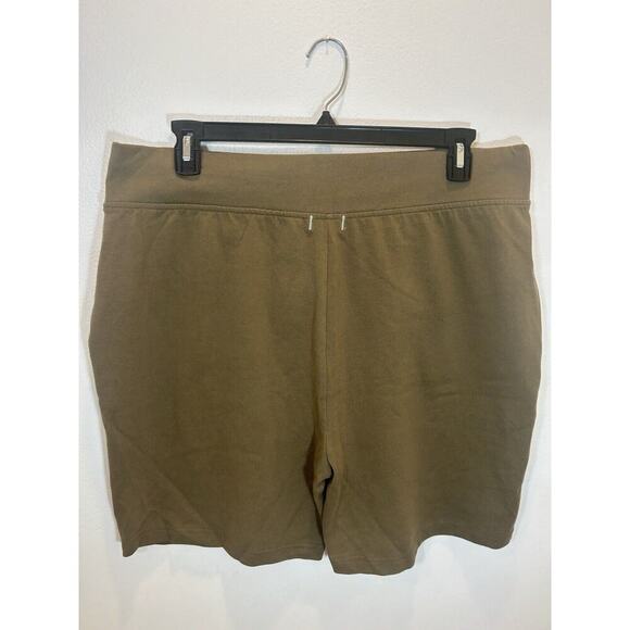 Alternative Men's XL Cotton Drawstring Lounge Casual Relax Shorts Olive - Picture 3 of 14